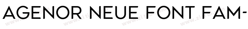 Agenor Neue Font Fam字体转换